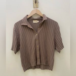 nation button down top